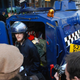 Illustration for article titled Vigilante Hippie Six-Wheeled Riot Tank Tries To Battle G20 Summit Protesters